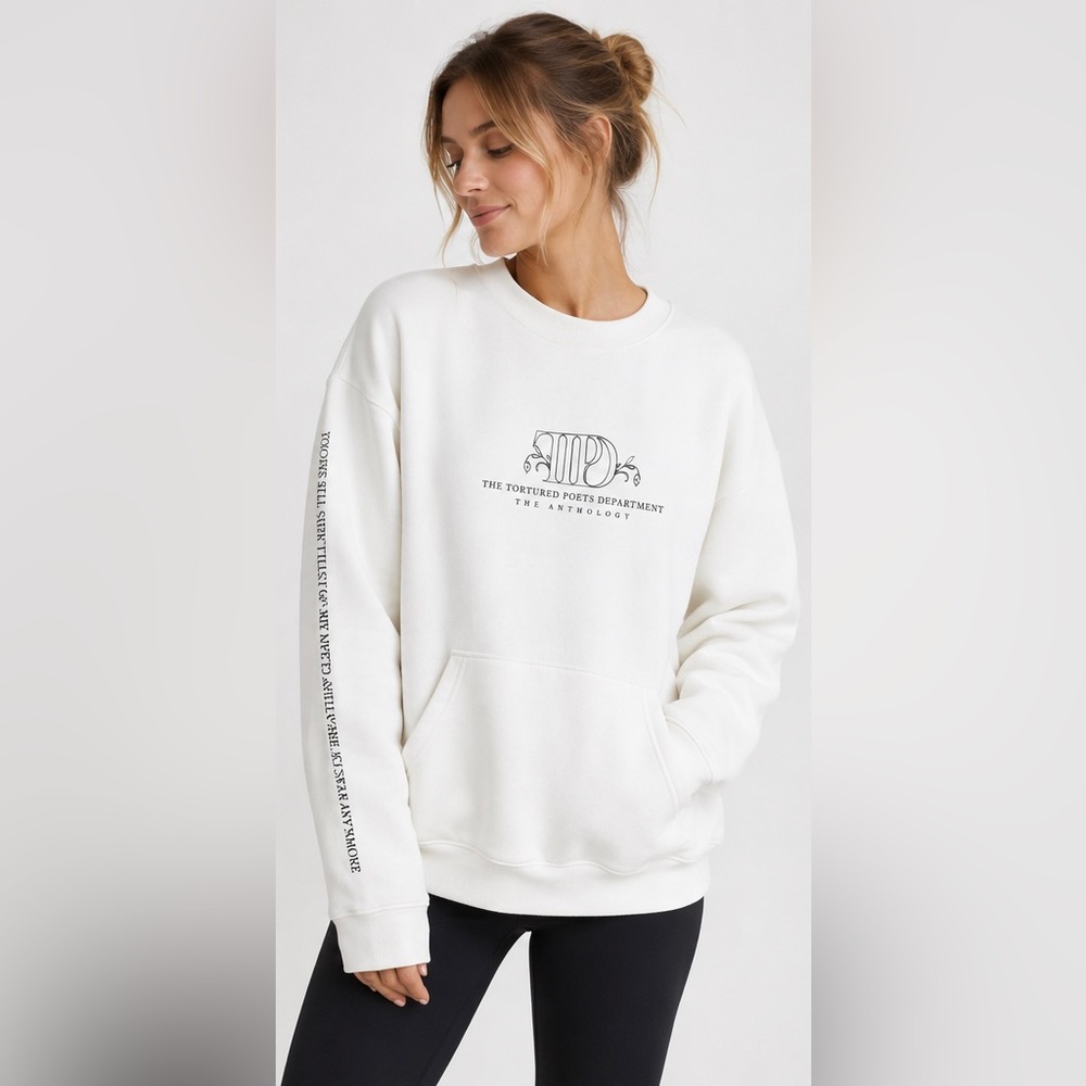 Taylor Swift The Tortured Poets Department Anthology Crewneck Size Small
